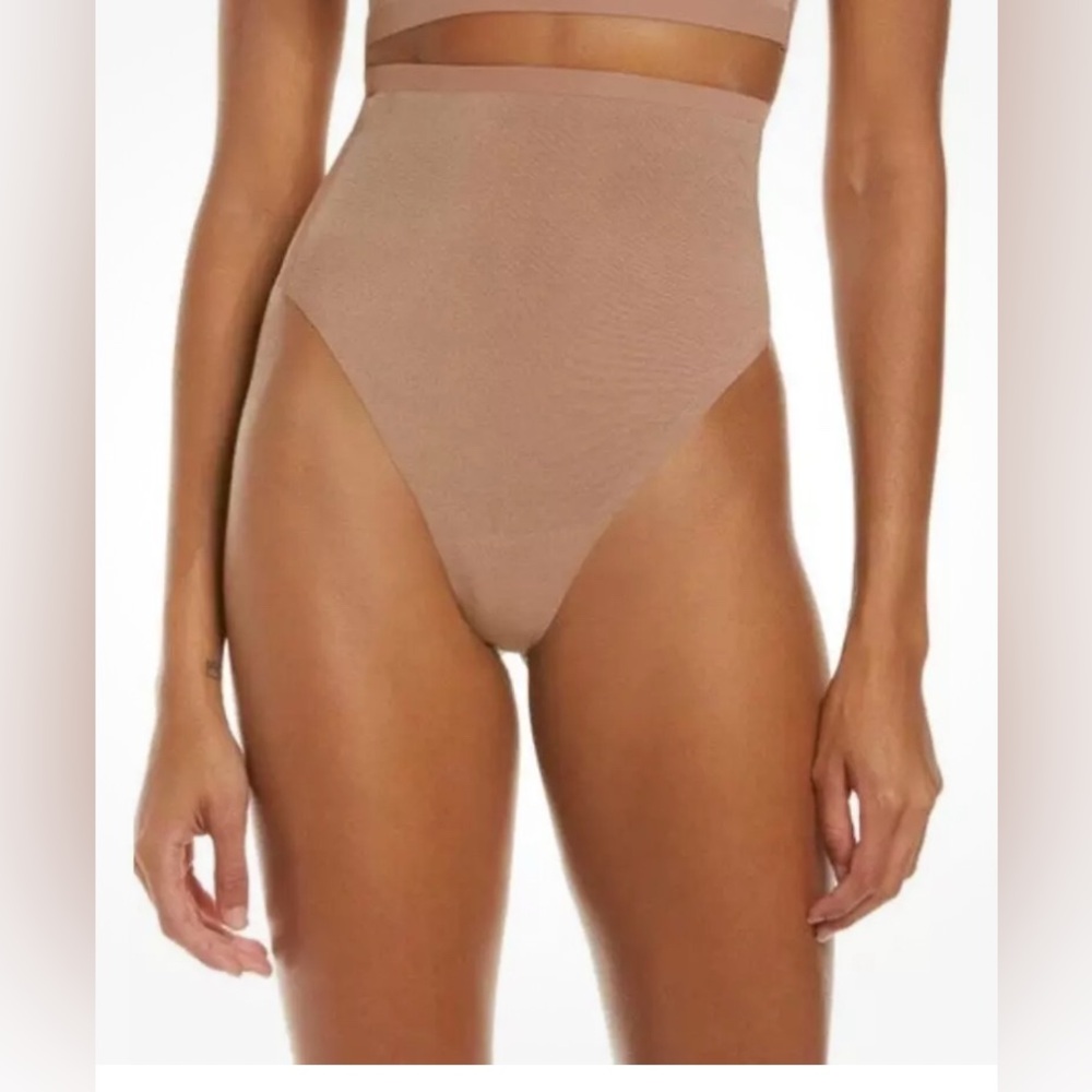 SKIMS‎ High Rise Power Mesh Thong BUNDLE- Size XS, Nude Shapewear - 5 Pairs